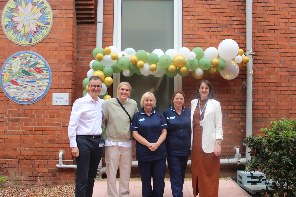 Lioness Millie Bright opens Critical Care Garden